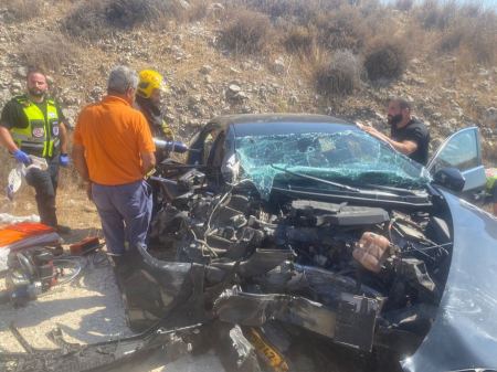  تخليص عالقة جراء حادث طرق بين الطيبة وطولكرم